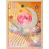 (30x40cm)DIY Pearl Painting Framed Fantasy Moon Handmade Pearl Material Art Kit Living Room Decor