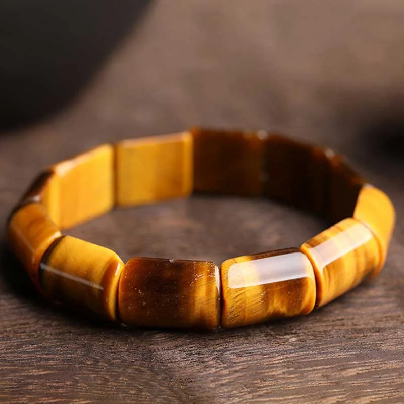 Natural Tiger Eye Strength Protection Bracelet