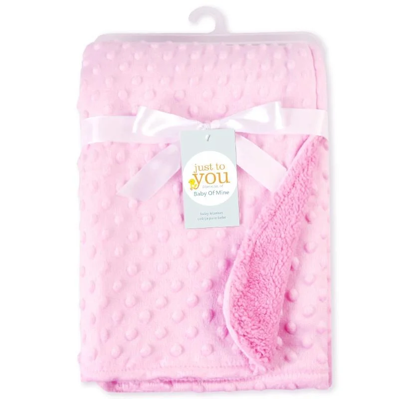 Baby Blanket & Swaddling Newborn Thermal Soft Fleece Blanket Winter Solid Bedding Set Cotton Quilt  Infant Bedding Swaddle Wrap