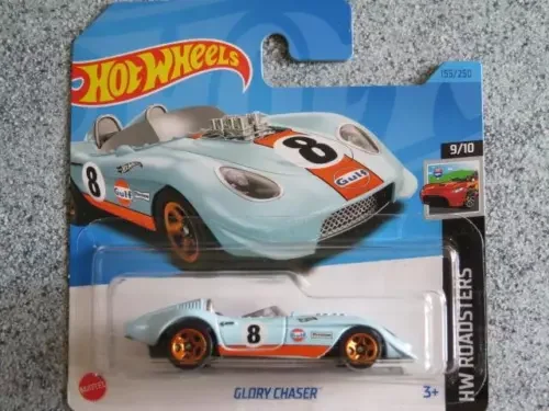 Dronehint Hot Wheels H3H 155  GLORY CHASER 1960's Le Man style Gulf oil 2023 155/250 CaseH Toy