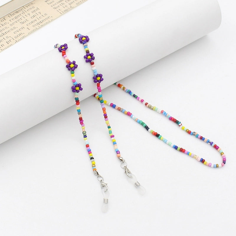 Casual Minimalist Geometric Crystal Unisex Glasses Chain