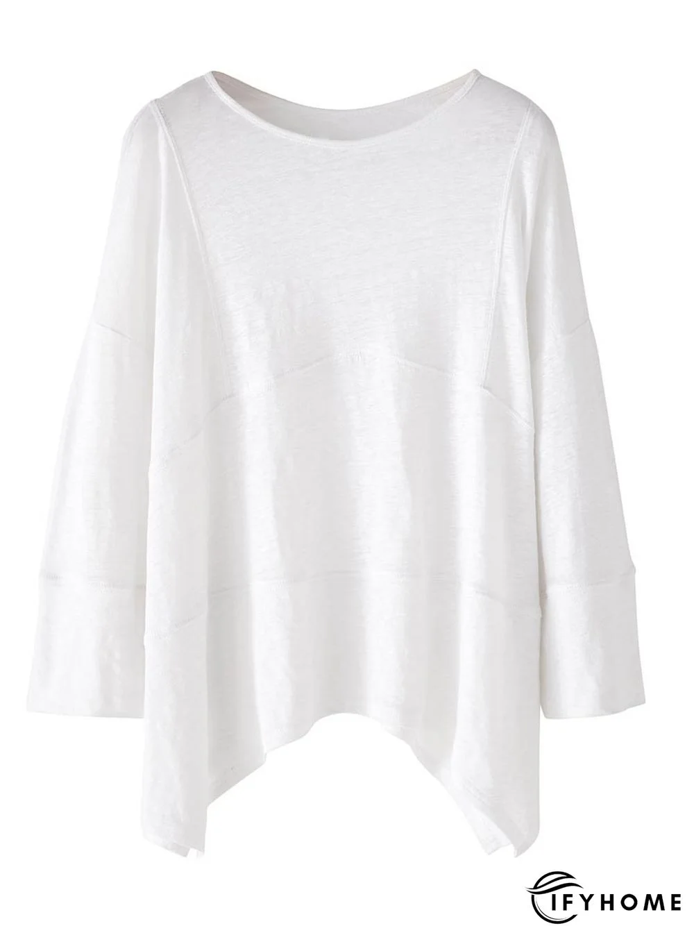 Casual Cotton Bateau/boat Neck Top | IFYHOME