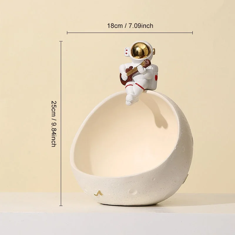 Key Storage Resin Astronaut Figurine Storage Box Home Decor Art Sculpture Living Room Table Figurines Home Decor Gift Decorative