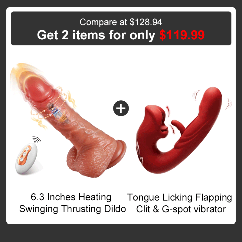8.5 Inches Heating Swinging Thrusting Dildo Vibrator
