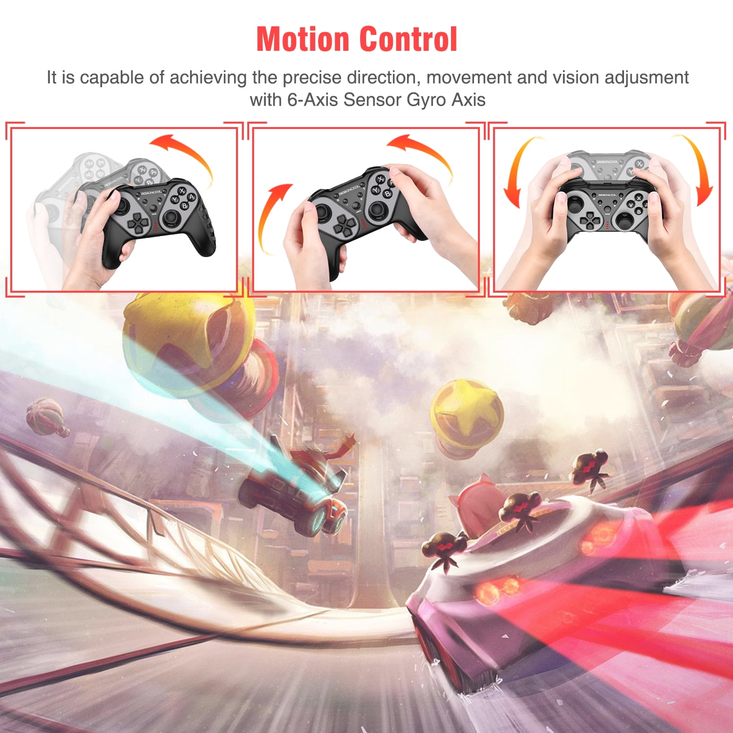 Beboncool Wireless Switch Pro Controller for Nintendo Switch/Lite/OLED ...