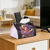 Diamond Painting PU Roses Tissue Box Tissue Holder