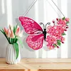 5D DIY Special Shaped Diamond Painting Butterfly Hanging With Lamp String Kit
