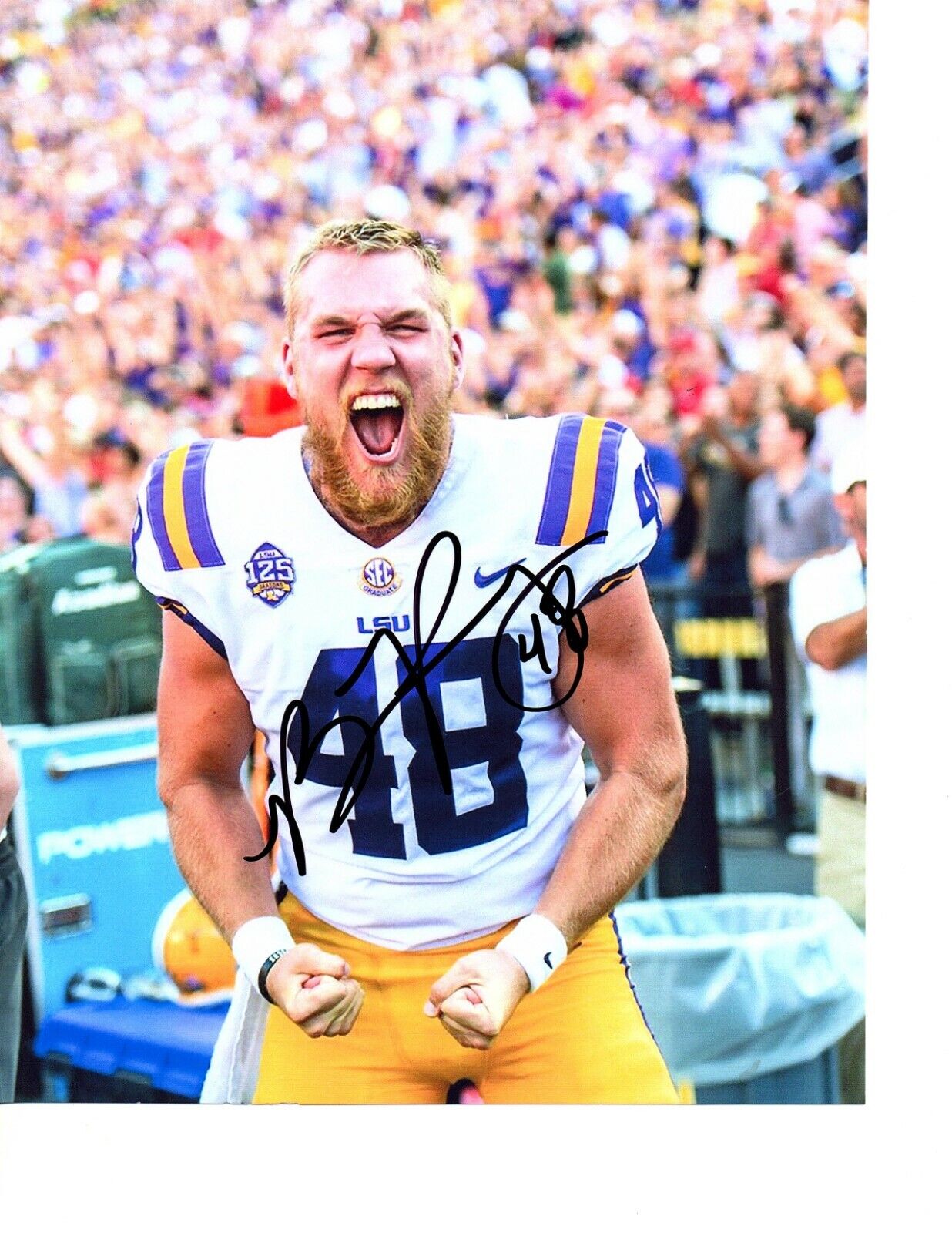 Blake Ferguson LSU Tigers signed autographed 8x10 football Photo Poster painting 2020 Champs