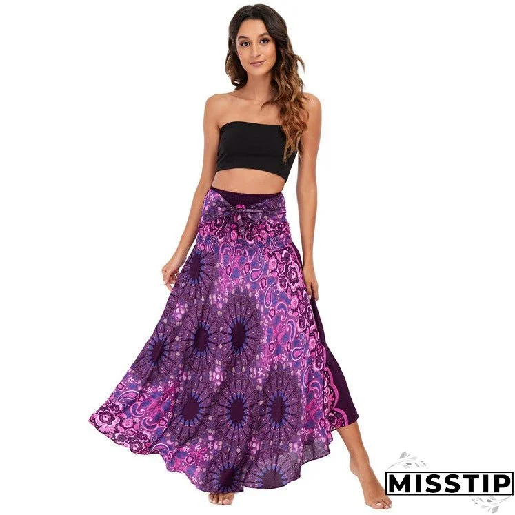 Leisure In Spring and Summer Asia Style Half Skirt Holiday Skirt Big Hem Skirt