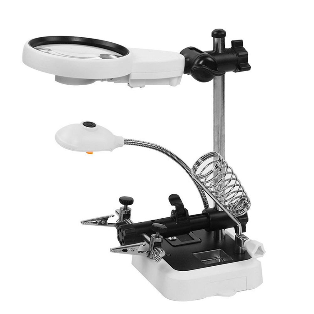 

Desktop Magnifying Glass Auxiliary Clip Loupe Welding Magnifier for Solder, 501 Original