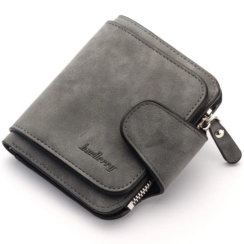 Women Leather Clutch Bag Luxury Zipper Pocket Hasp Wallet