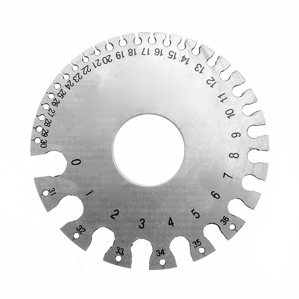 

Stainless Steel 1-36 Round Awg Swg Wire Ruler Gauge Diameter Measurer Tool, 501 Original