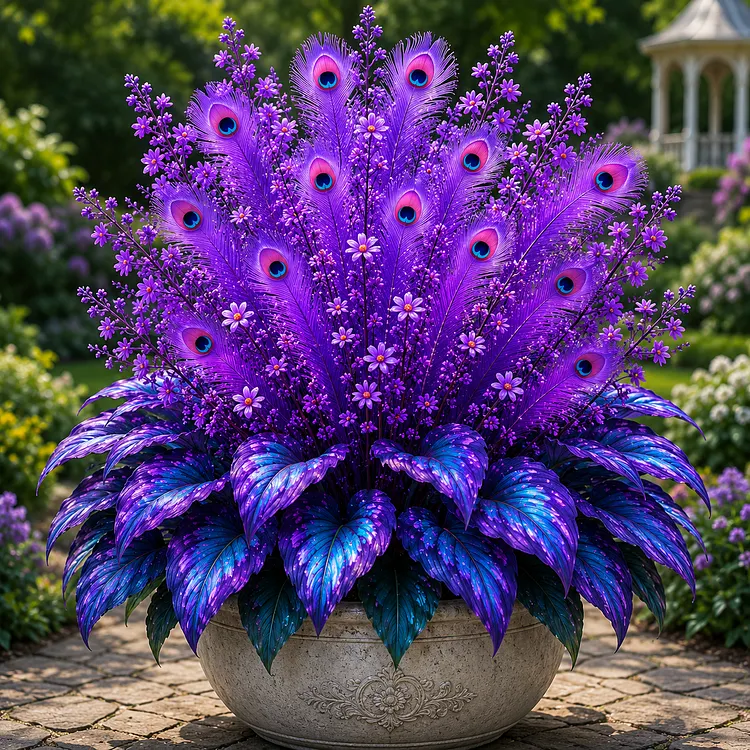 🏠🤗 Peacock Flame Hosta Bulbs💥 Stunning Colors That Brighten Any Space