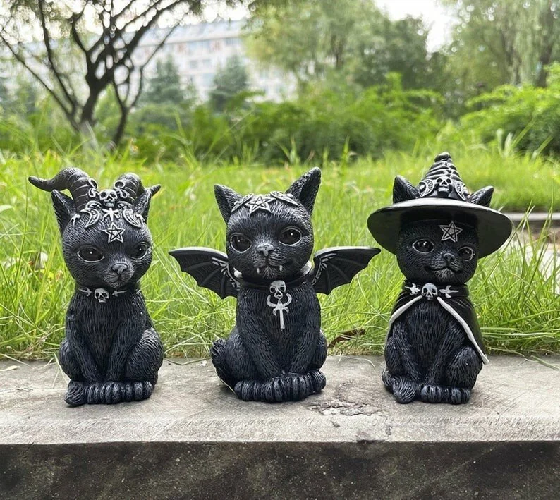 🎃👻Cat Halloween Lawn Gnome🎃👻