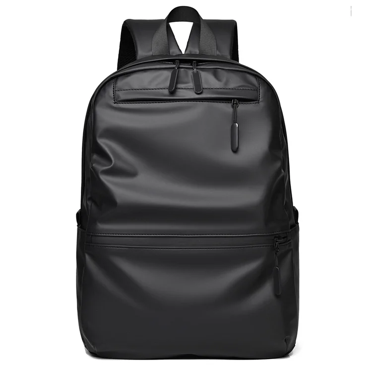 Large Men Backpack Waterproof Business School Laptop Casual Bagpack (Black)
