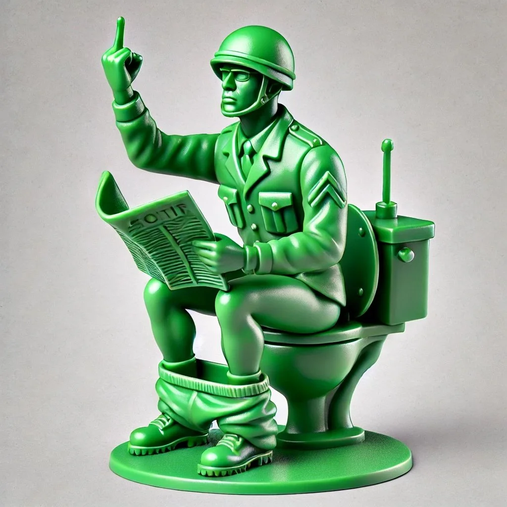 Funny Green Army Man 