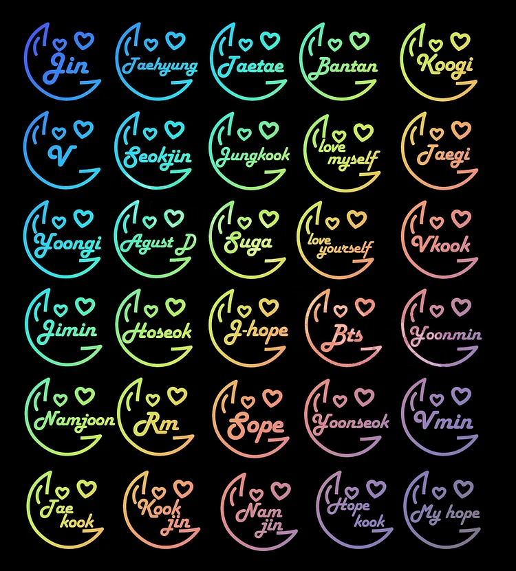 방탄소년단 X LASER STICKERS