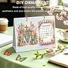 DIY 2027 Diamond Painting Calendar Art Kit Paper Desk Calendar Desktop Decoration Craft Kit