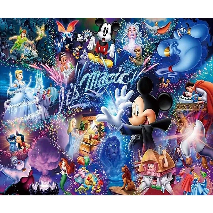 Disney Magic Book - Full Round - Diamond Painting (125*90cm)
