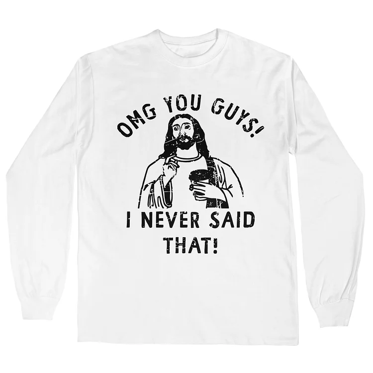 Teecade Teecade Vintage OMG You Guys Long Sleeves T-shirt