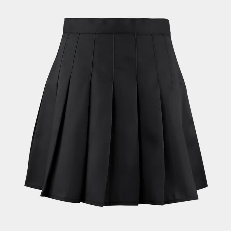 Japanese Pleated High Waist College Style Mini Skirt