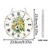 2D DIY Acrylic Bouquet Diamond Painting Clock Pendant w/ Clock Function Wall Art