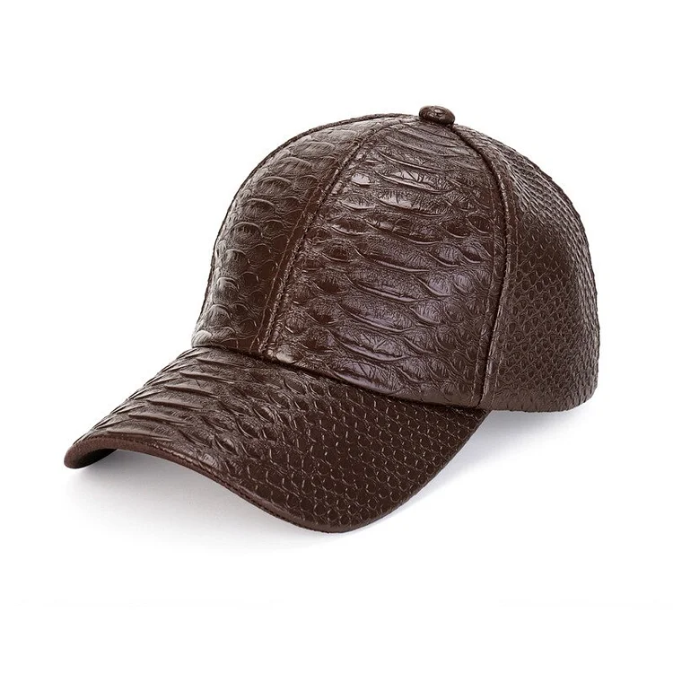 Men s And Women s Baseball Cap Pure PU Leather Baseball Cap European And American Outdoor Leisure Men s And Women s Caps