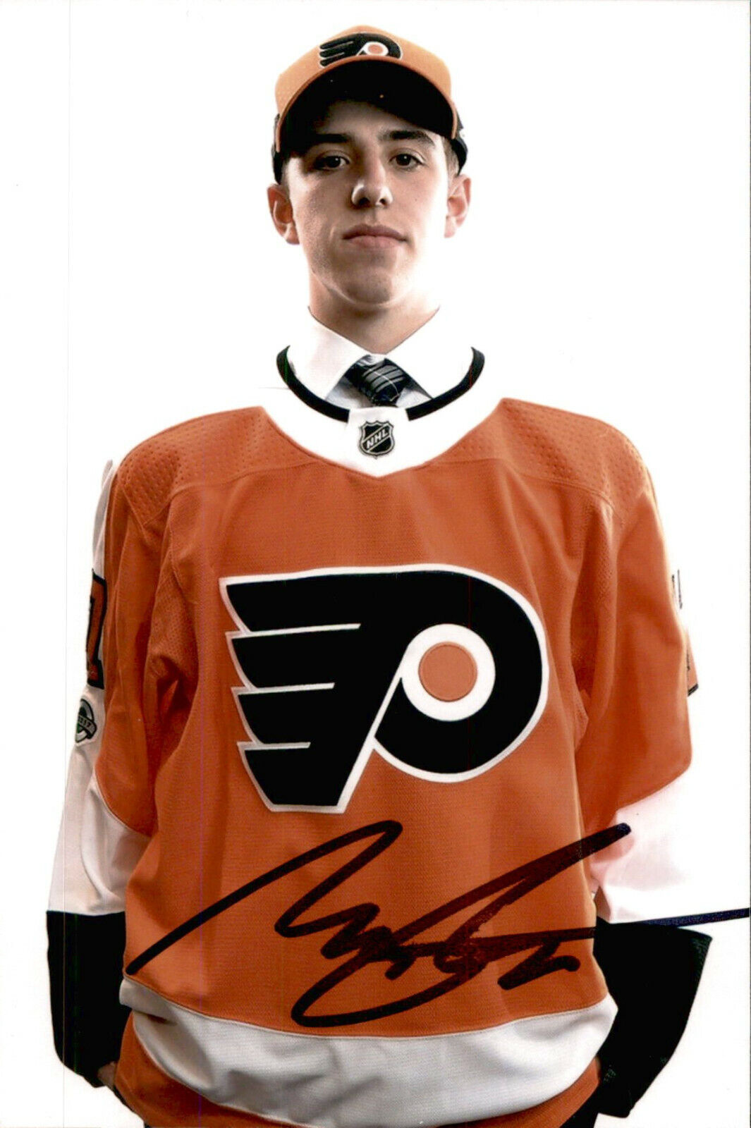 Morgan Frost SIGNED 4x6 Photo Poster painting PHILADELPHIA FLYERS #3