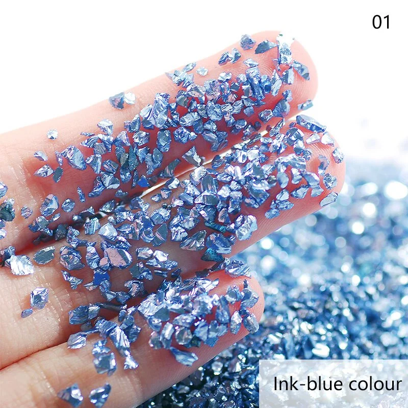 50G/bag of Nail Art Stone Jewelry DIY Electroplated Crystal Glass Irregular Crushed Stone Japanese Nail Art Decoration