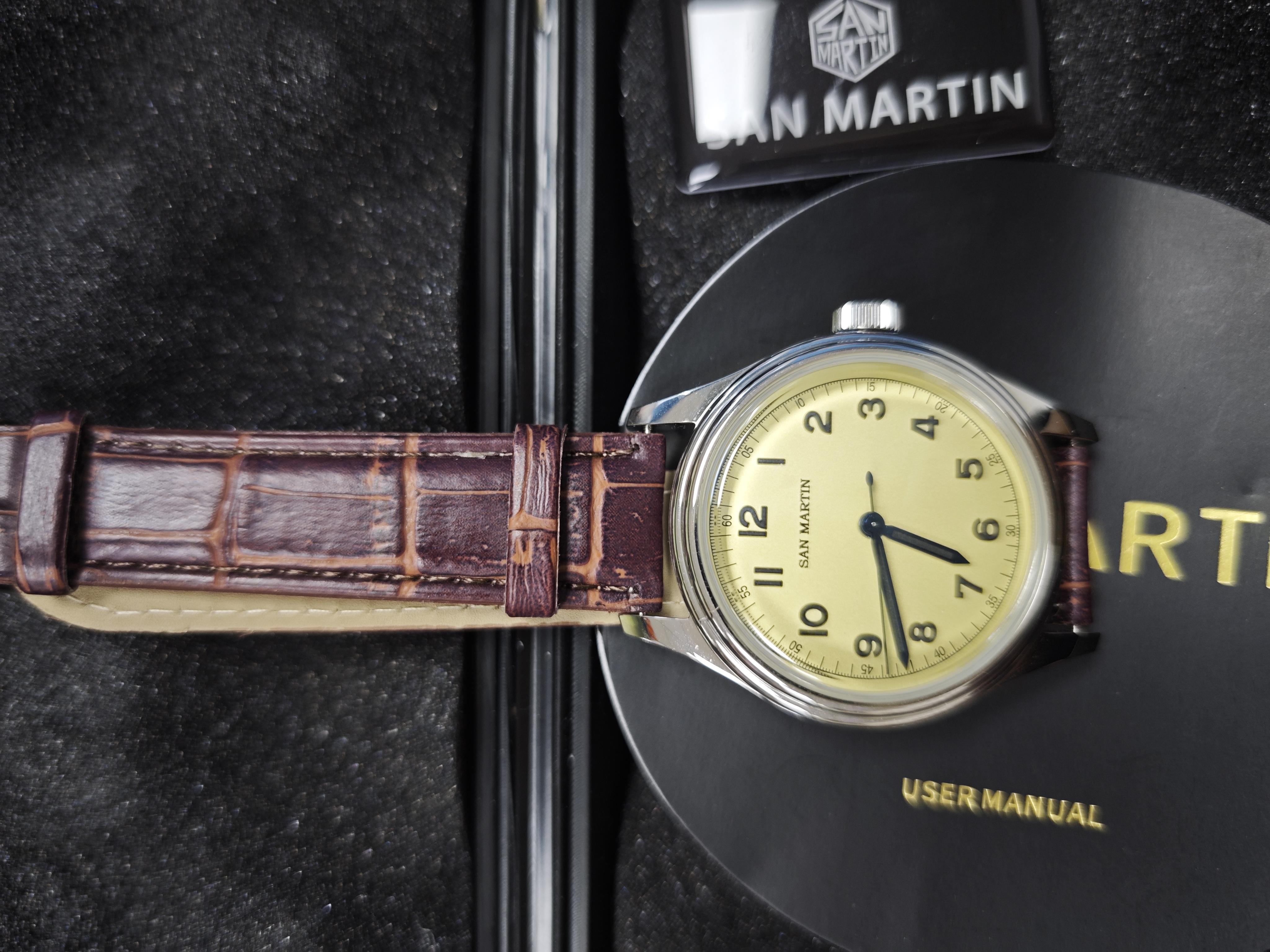 ★Pre-Owned★San Martin 38.8mm Pilot NH35 Vintage Military Watch SN0108-G San Martin Watch san martin watchSan Martin Watch