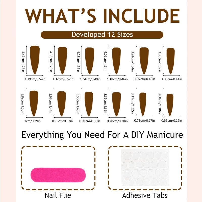 Sweet Crown Candy Bow Knot ABS Press-on Nails 1 Set