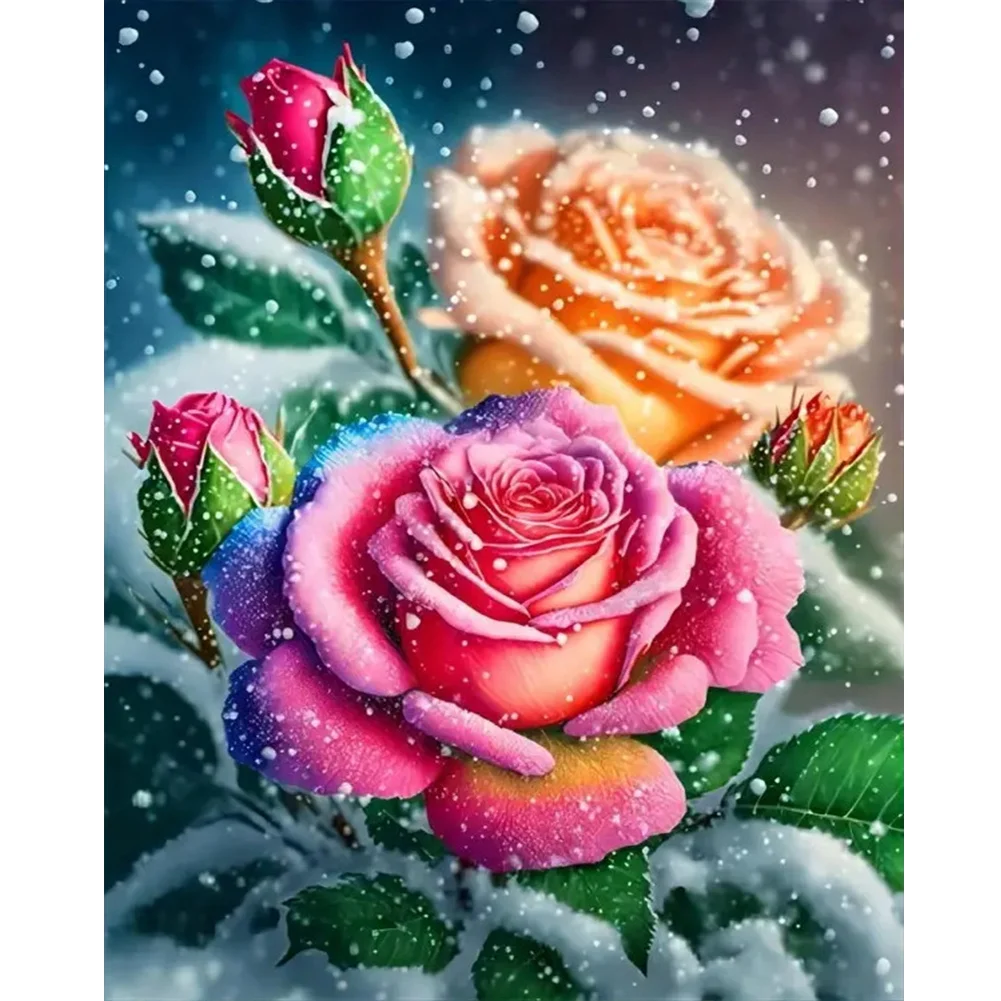 Full Round Diamond Painting - Rose(Canvas|40*50cm)