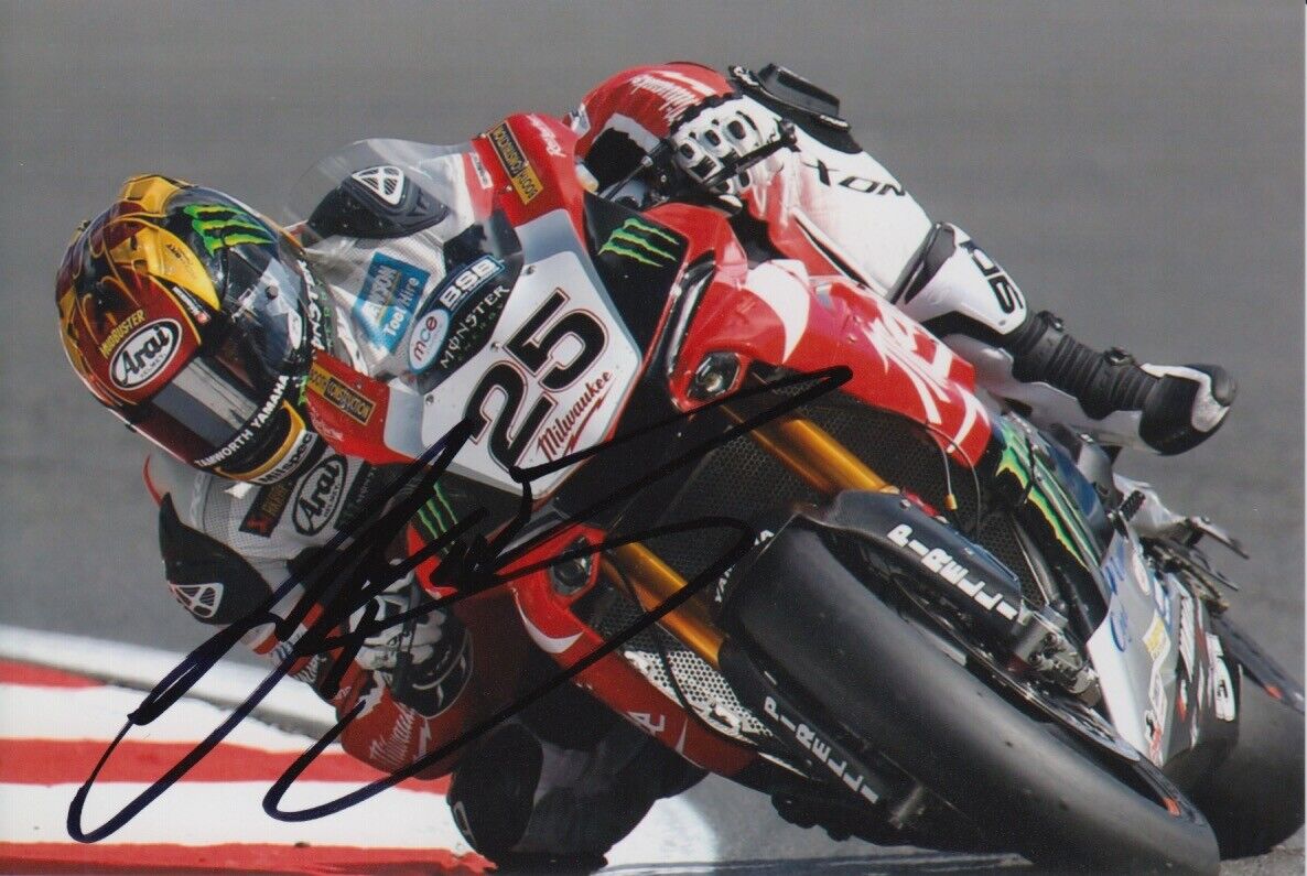 JOSH BROOKES HAND SIGNED 6X4 Photo Poster painting - BSB AUTOGRAPH - MILWAUKEE YAMAHA 1.