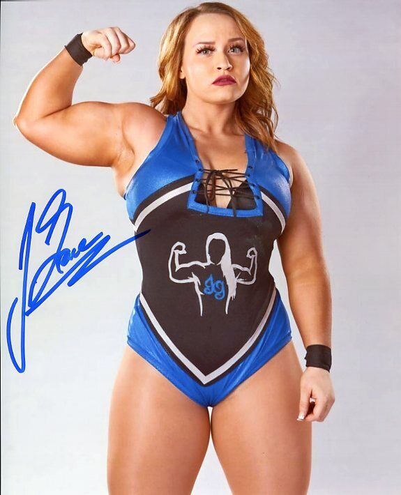 Jordynne Grace autographed 8x10 WWE Impact AEW 6 Sexy Hot In Person Power