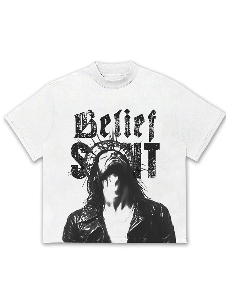 Punk Jesus Pickled Round Neck T-shirt