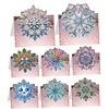 8PCS DIY Diamond Art Greeting Cards Congratulations Cards & Gifts (Snowflake)