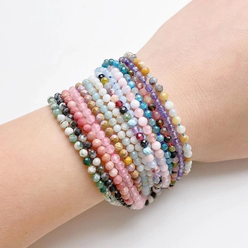 20 PCS/Package Diameter 3mm Hole Under 1mm Natural Stone Round Beads