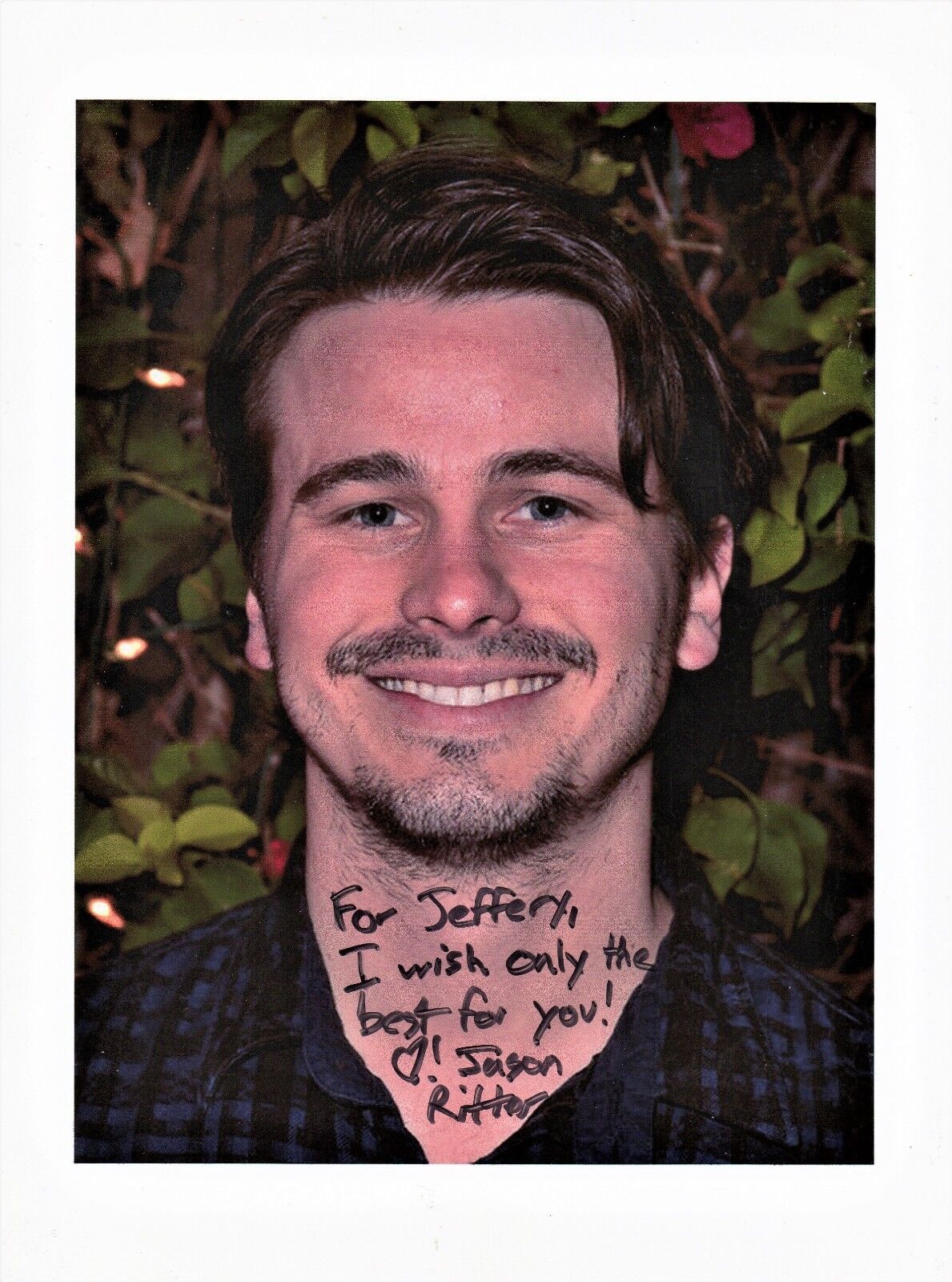 Jason Ritter Autographed 8.5 x 11 in. Photo Poster painting Grandson of Tex Ritter