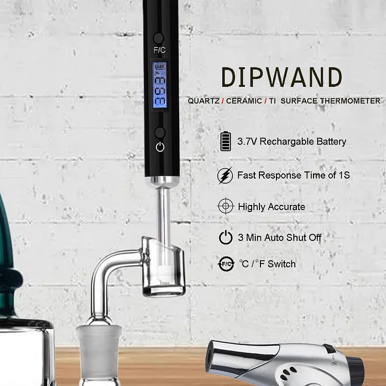 Dipwand™ Cyan Dab thermometer kits, with 2.1 inch Probe Sensor