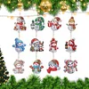 12Pcs Weihnachten - 5d DIY Craft Schlüsselanhänger