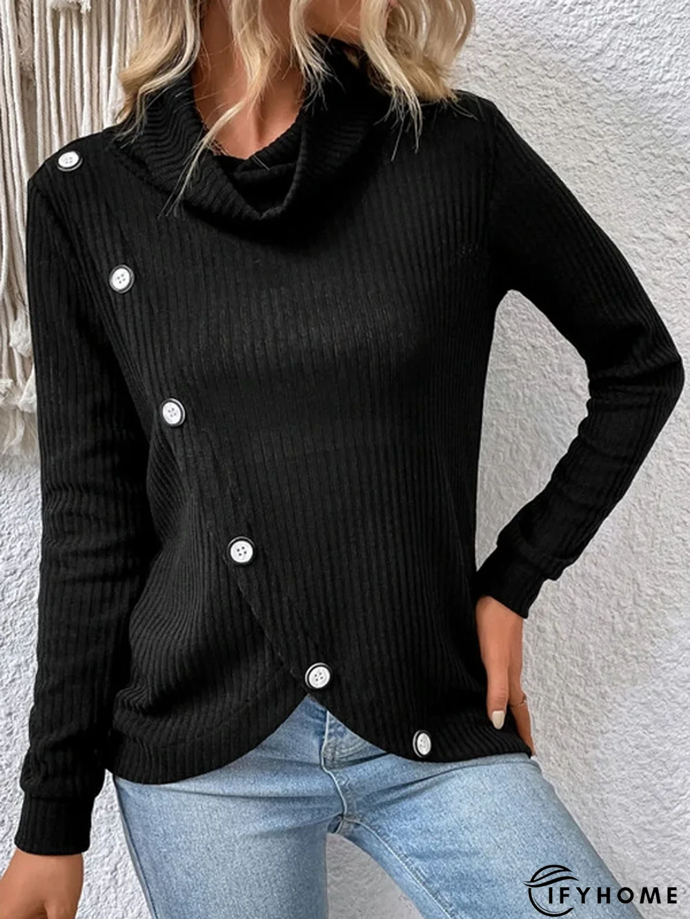 Jersey Plain Loose Casual Top | IFYHOME