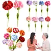 (Finished Product)Crochet Carnation Artificial Carnation Exquisite Aesthetic for Gift Home Office Decor