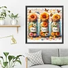 (US Only)Paint By Numbers Kit On Canvas DIY Sunflower Oil Picture Home Wall Decor 40x40cm