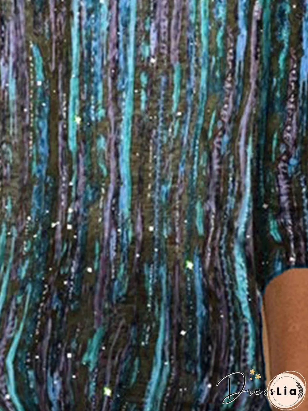 Striped Casual Cotton-Blend Long Sleeve T-shirt