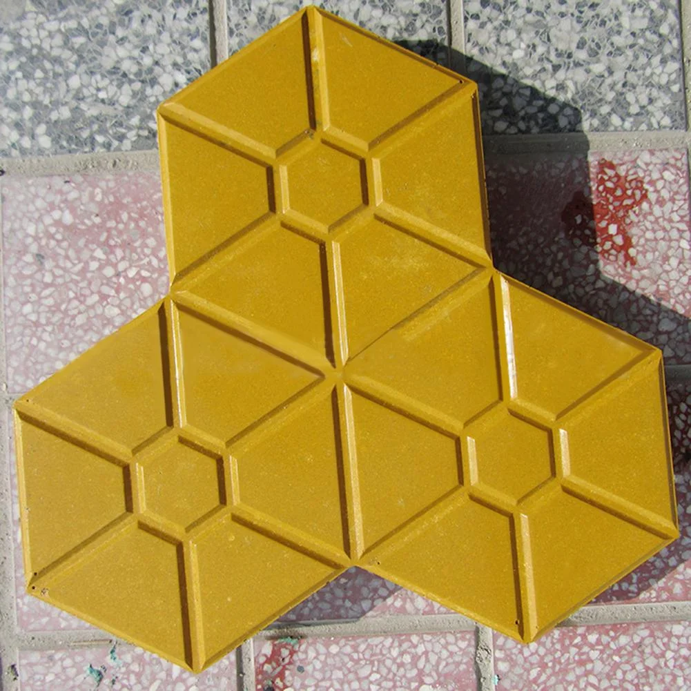 Garden Pavement Mold DIY Path Brick Concrete Mould (Hexagonal Maple Leaf)
