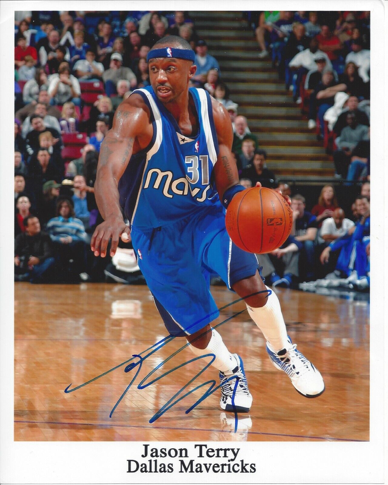 Jason Terry Autographed 8x10 Dallas Mavericks 2011A383