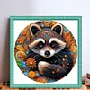 Raccoon-18CT Stamped Cross Stitch 25*25cm/9.84*9.84in tapestrymarket