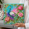Peacock Art Diamond Painting Kit for Adults Home Decor 25x25cm With Frame