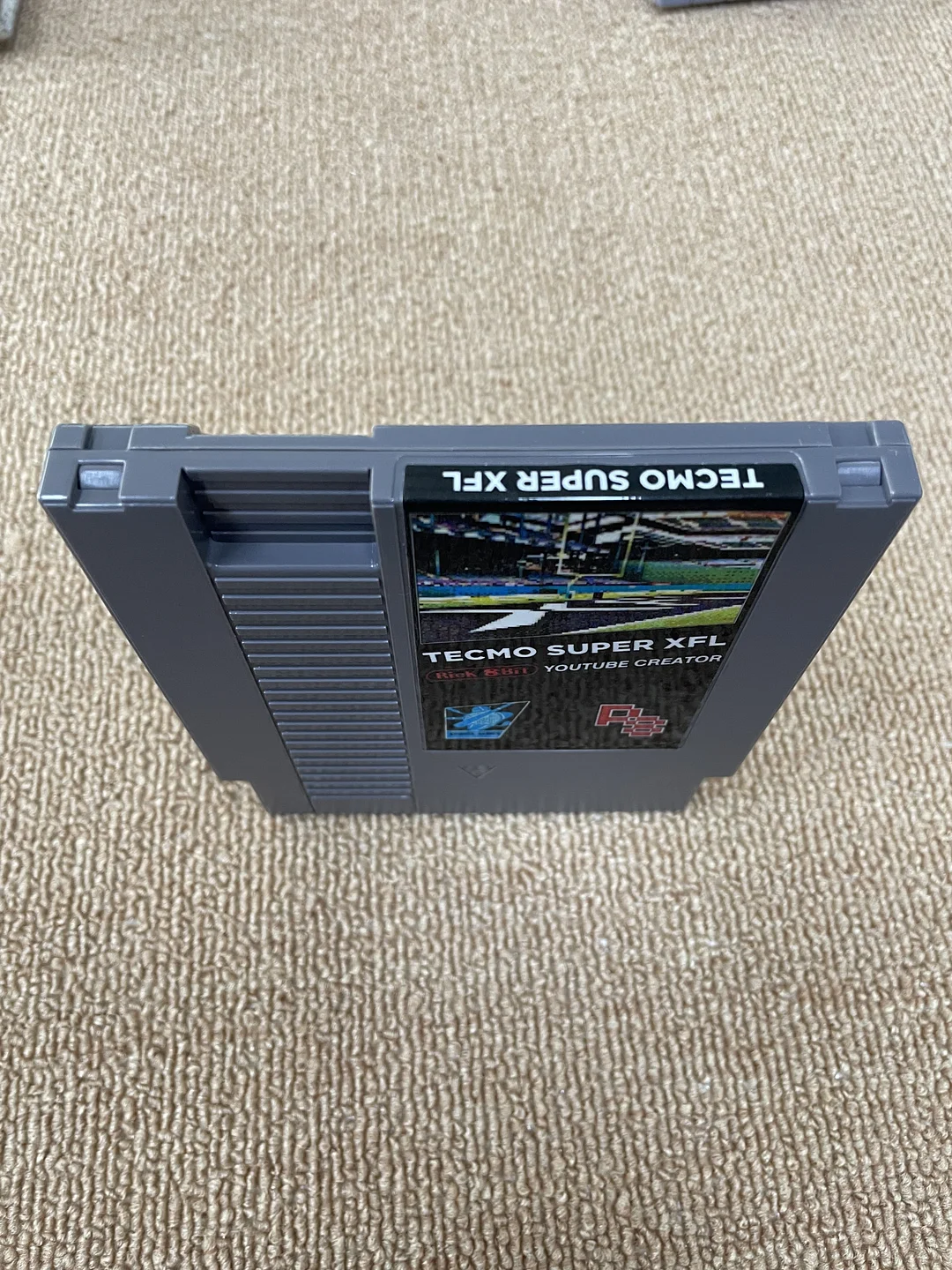 Tecmo Super XFL For Nintendo NES - 8 Bit Game Cartridge