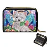 2pcs Dog Pattern Diamond Painting Fashion Card Holder Compact Coin Purse